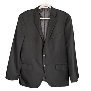 Joseph Abboud REDA Super‎ 110s Italian Wool Slim Fit Black Blazer Mens Size 42R